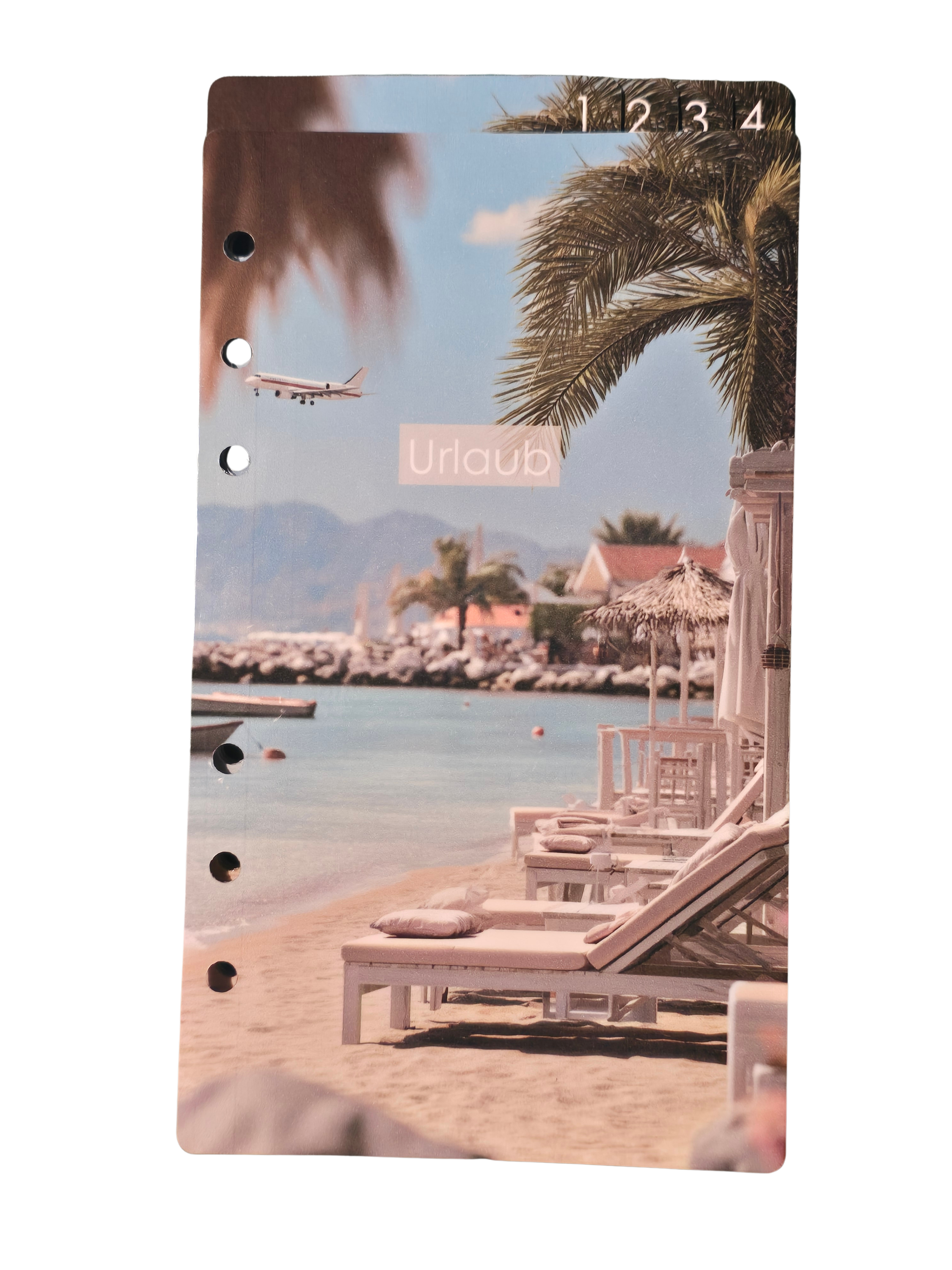 Urlaub 4er Register mit 4 Umschlägen A6 (Kopie)