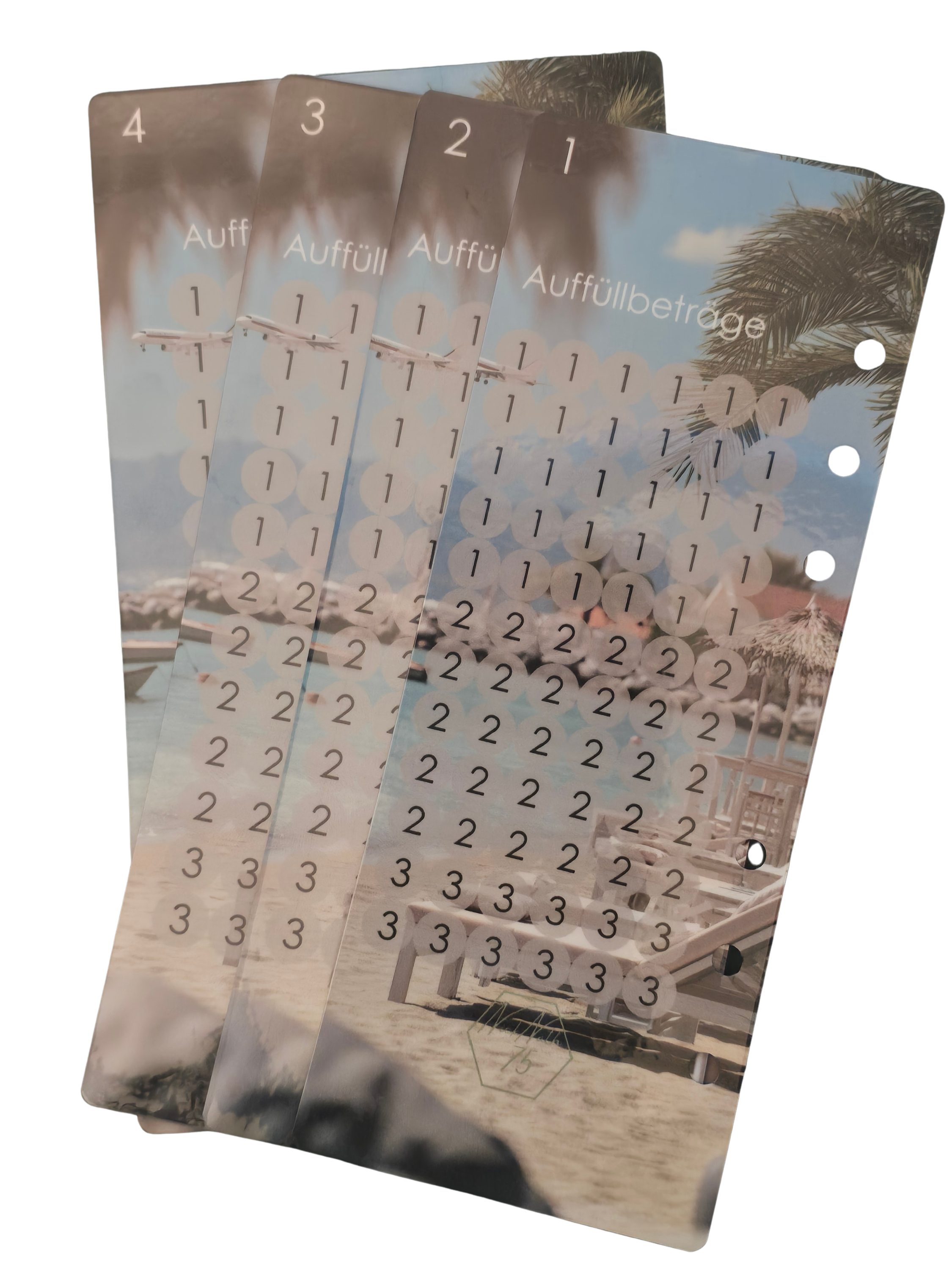 Urlaub 4er Register mit 4 Umschlägen A6 (Kopie)