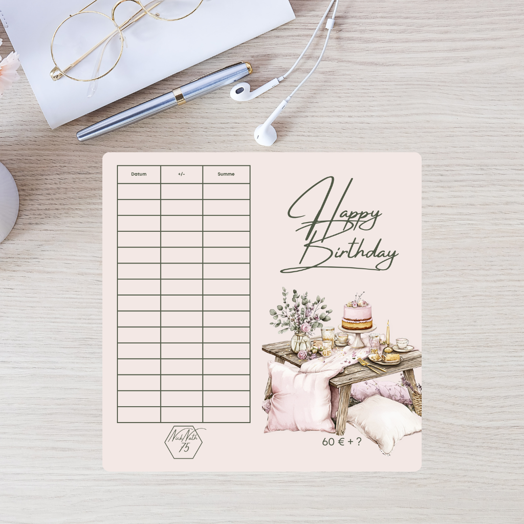 Happy Birthday Boho 2er Klappkarte