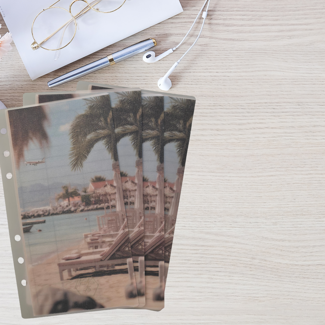 Urlaub 4er Register mit 4 Umschlägen A6